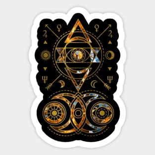 Mystical Sacred Geometry Ornament Sticker